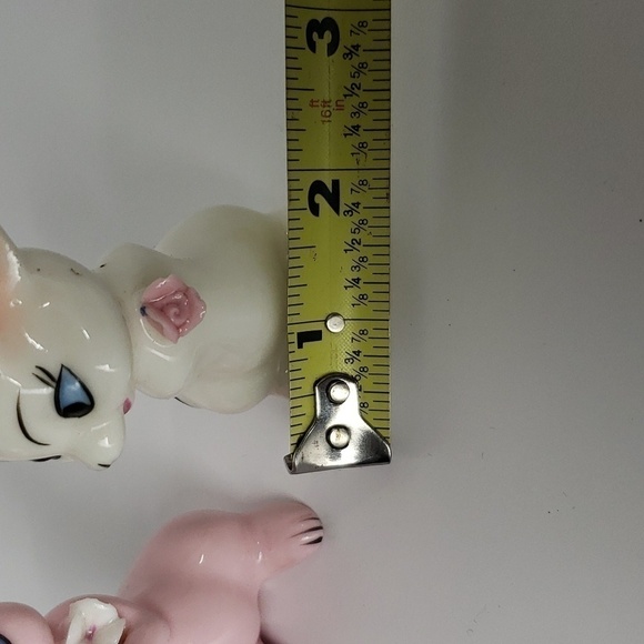 Vintage Japan  Set of Ceramic Mice Pink/white - Picture 10 of 10
